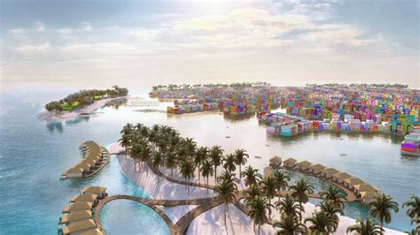 floating city in the maldives.